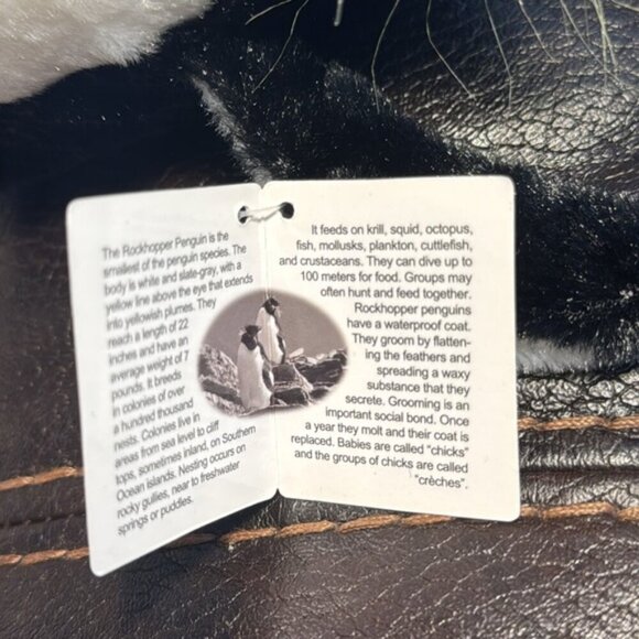 Fiesta Rock Hopper Penguin Plush Realistic Stuffed Animal NEW - Picture 3 of 6